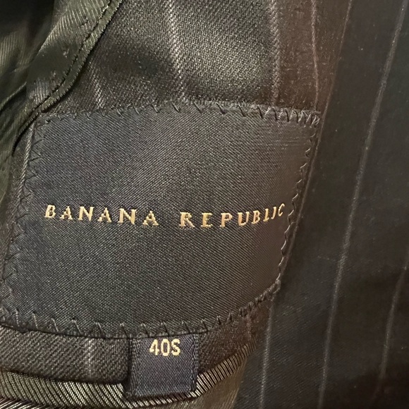 BANANA REPUBLIC MEN'S CHARCOAL 100%WOOL SPORT COAT JACKET BLAZER SIZE: 40S - Picture 3 of 7